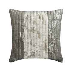 Grey Foil Dusk Throw Pillow Cover