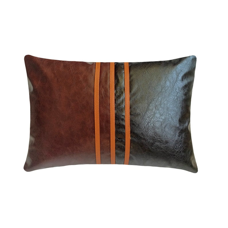 Leather Rover Lumbar Pillow Cover