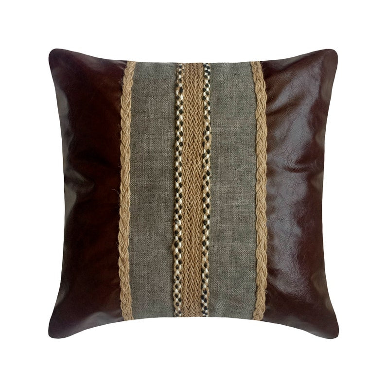 Leatherpolis Throw Pillow Cover