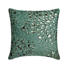 Peacock Jewel Throw Pillow Cover