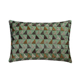 Teal Triad Lumbar Pillow Cover