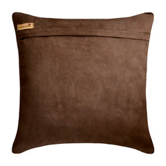 Aureate Brown Throw Pillow Cover