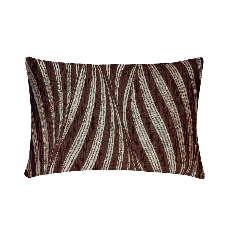 Brown Torrent Lumbar Pillow Cover