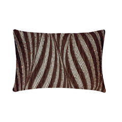 Brown Torrent Lumbar Pillow Cover