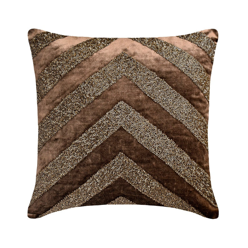 Brown Summit Throw Pillow Cover