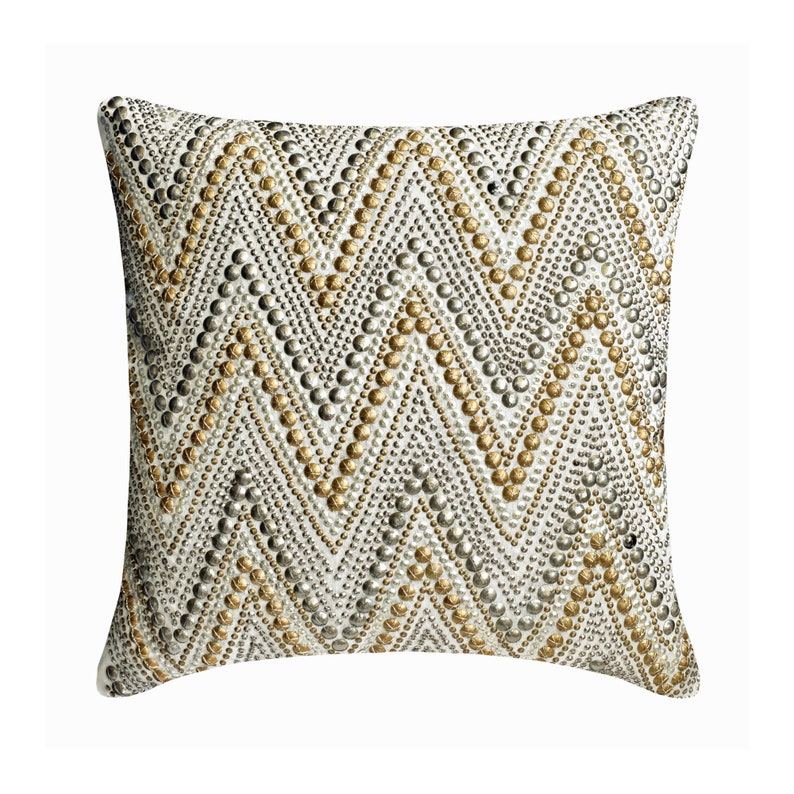 Chevron Spark Throw Pillow Cover