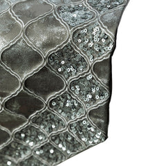 Silver Mesh Decorative Table Runner