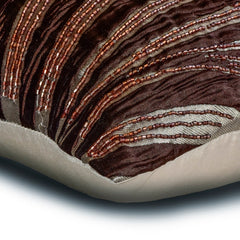 Brown Torrent Lumbar Pillow Cover