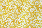 Mimosa Yellow Scrolls Poly Viscose Burnout Velvet Fabric By The Yard