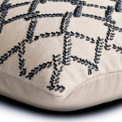Trellis Criss Cross Throw Pillow Cover