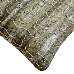 Time To Time Silver Throw Pillow Cover