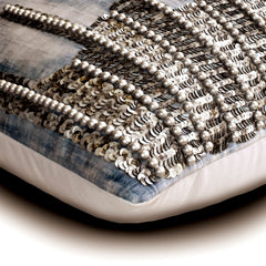 Oxidation Silver Throw Pillow Cover