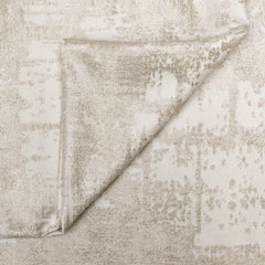 Cream with Foil Print Foil Printed Velvet Fabric by the Yard