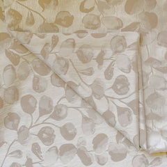 Beige Jacquard Fabric by the Yard