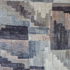 Shades of Gray & Brown Cotton Viscose Velvet Fabric by the Yard