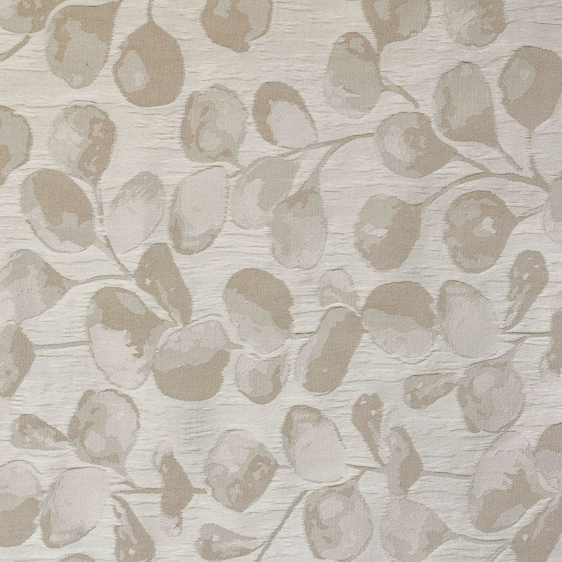 Beige Jacquard Fabric by the Yard