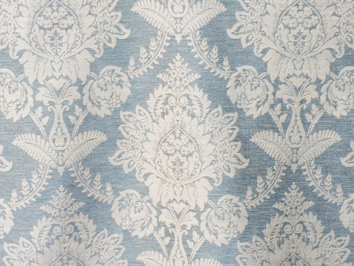 Teal Blue Linen Fabric By The Yard