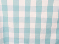 Light Turquoise And White Cotton Fabric By The Yard