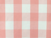Peach And Ivory Cotton Fabric By The Yard