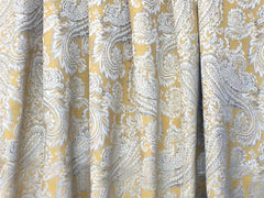 Yellow And Greys Fabric By The Yard