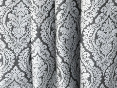 Gray And White Cotton Fabric By The Yard