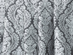 Gray And White Cotton Fabric By The Yard