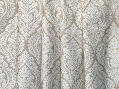 Champagne And Ivory Poly Cotton Fabric By The Yard