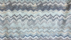 Waves Are Scenic Printed Velvet Fabric By The Yard