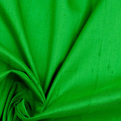 Grass Green Silk Dupioni Fabric By The Yard