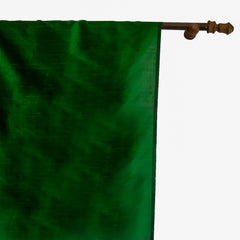 Forest Green Silk Dupioni Curtain Panels