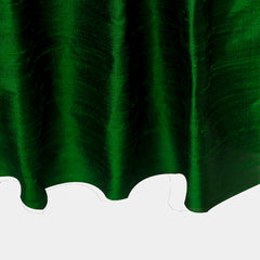 Forest Green Silk Dupioni Curtain Panels