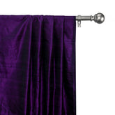 Purple Silk Dupioni Curtain Panels