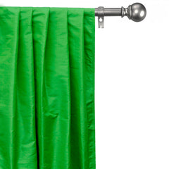 Grass Green Silk Dupioni Curtain Panels