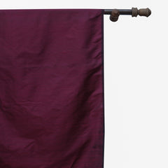 Wine Silk Dupioni Curtain Panels