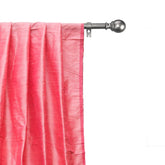 Coral Silk Dupioni Curtain Panels