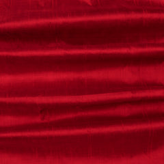 Red Silk Dupioni Curtain Panels