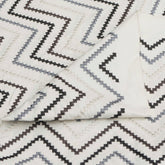 Embroidered Diamonds Cotton Fabric By The Yard