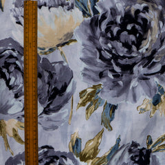 Midnight Garden Printed Velvet Fabric By The Yard