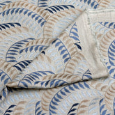 Leaving Blue Cotton Fabric By The Yard