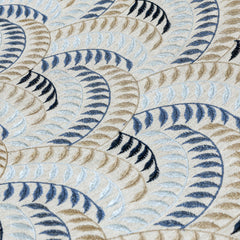 Leaving Blue Cotton Fabric By The Yard