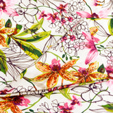 Garden Blossom Cotton Fabric By The Yard