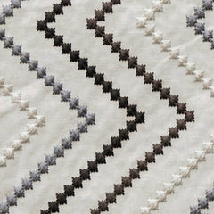 Embroidered Diamonds Cotton Fabric By The Yard