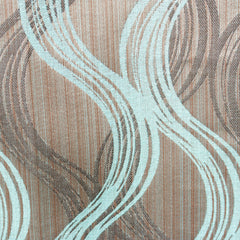 Aqua Jacquard Fabric By The Yard