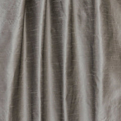 Metallic Warm Silver Art Silk Curtain Panels