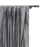 Pearl Silver Art Silk Curtain Panels