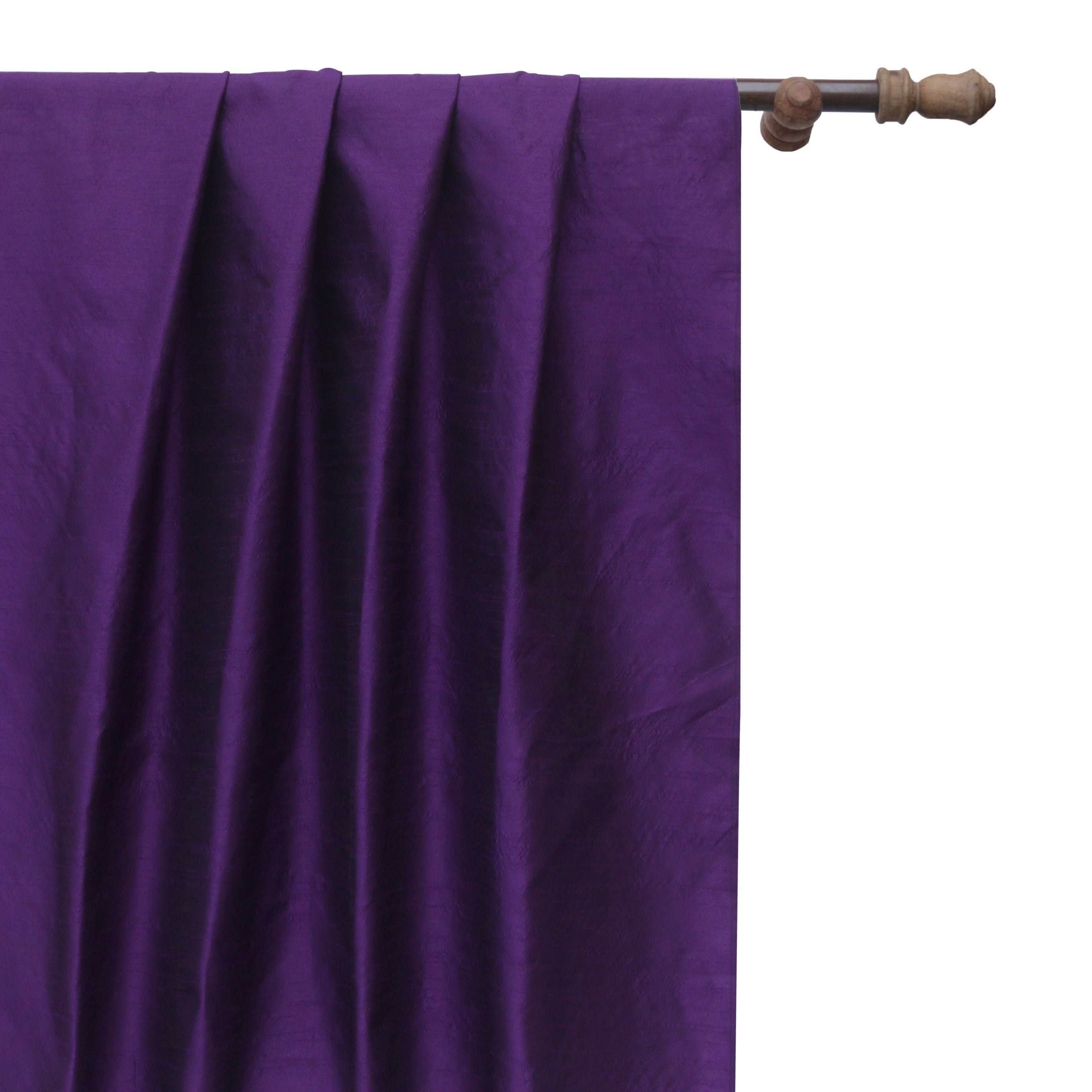 Bright Purple Art Silk Curtain Panels