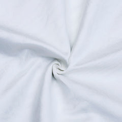 White Art Silk Curtain Panels