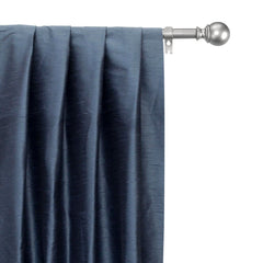 Midnight Blue Art Silk Curtain Panels