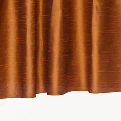 Dark Rust Art Silk Curtain Panels