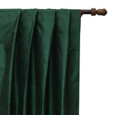Bottle Green Art Silk Curtain Panels